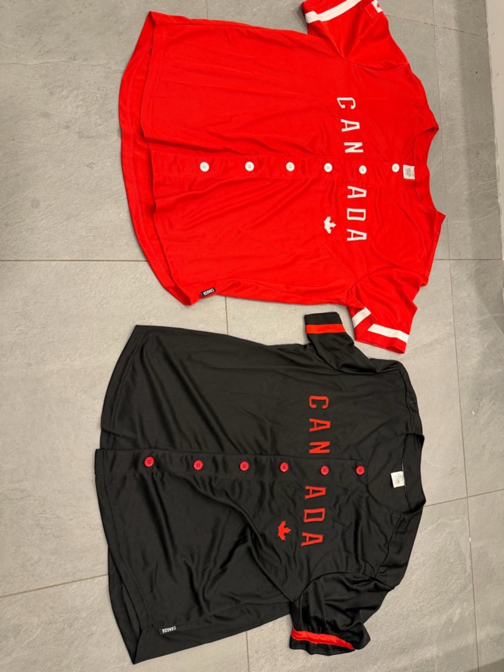 Team Canada Baseball Jersey - Red & Black size XL price is for the 2 unit